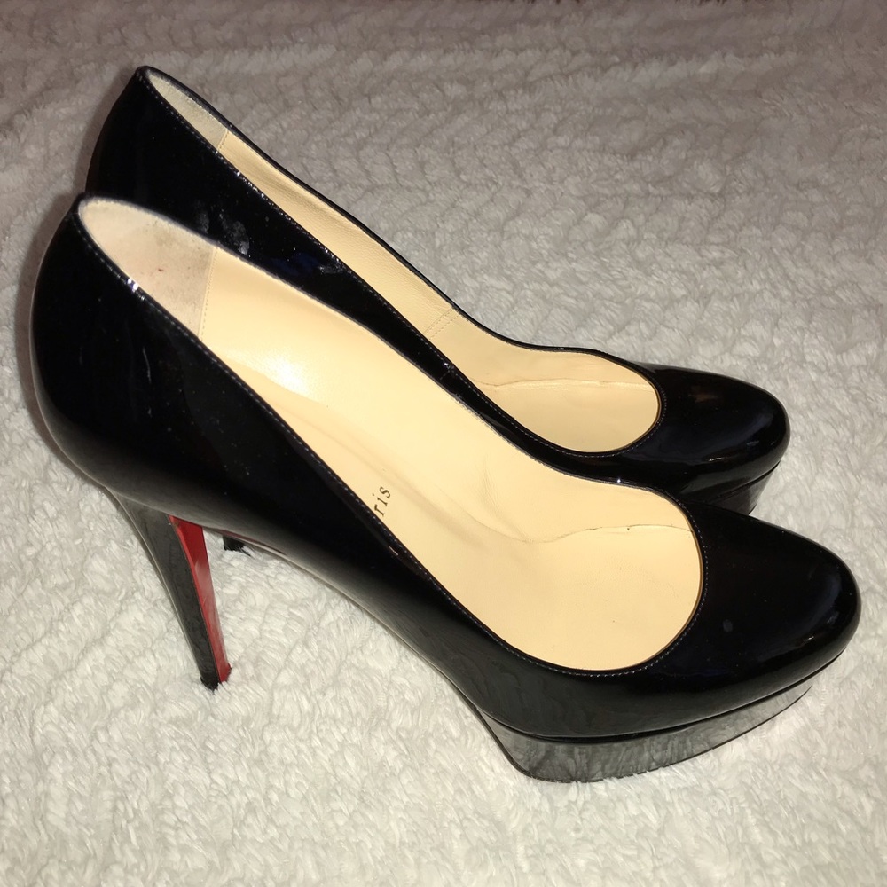 Christian Louboutin Patent Leather Pump Black 39.5 - Picture 5 of 8